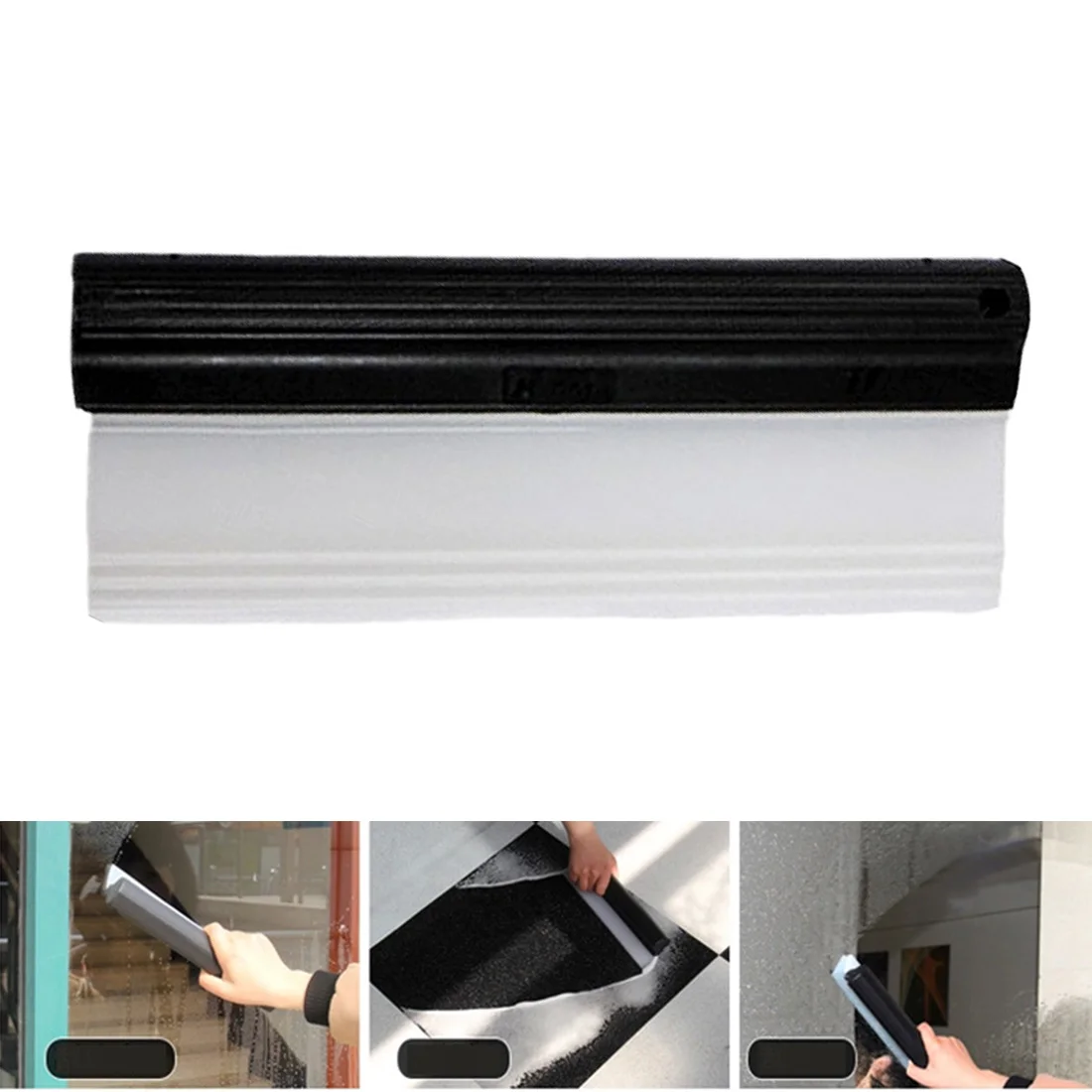 Limpador de Secagem do Carro Rodo de Limpeza de Vidro Janela de Limpeza do Carro Limpador de Vidro Raspador de Carro Automático Pára-brisa Limpa Escova Carro Lavagem 27cm 7 Esponjas, panos e escovas