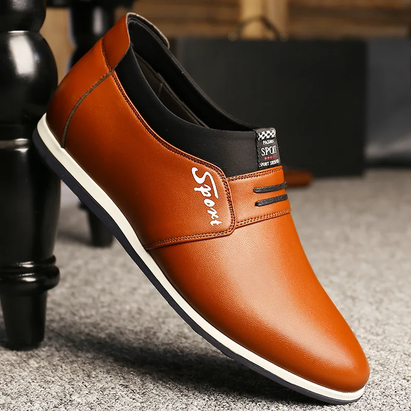 

CPI Big Size Men Casual Shoes Fashion Leather Shoes for Men Summer Men's Flat Shoes Dropshipping AA-63