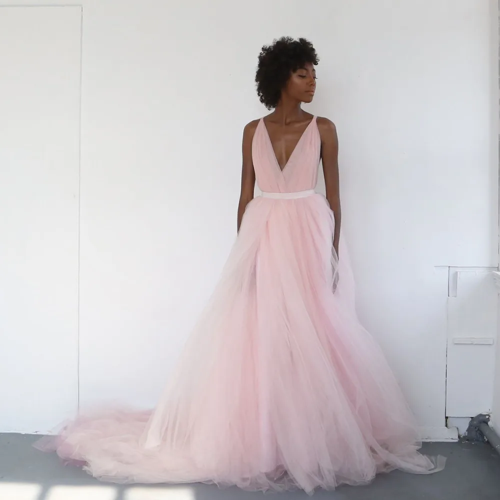 

Vintage Tulle Wedding Skirt Pink Floor Length Long Bridal Skirt Bridal Separates High Waist Maxi Tulle Skirt with Train Custom