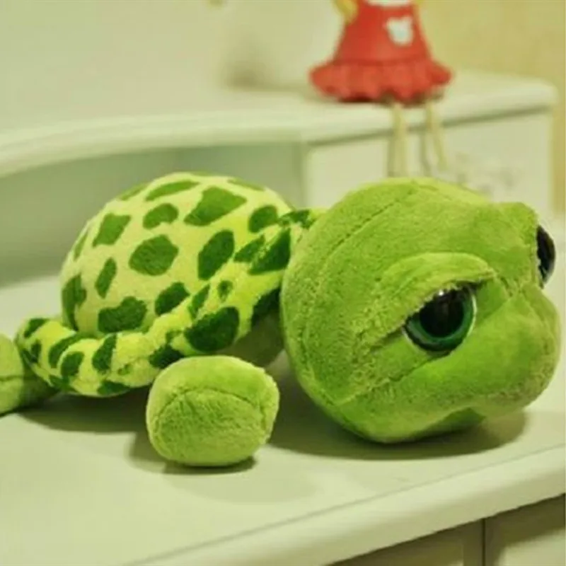 

20/28CM Cute Stuffed Plush Animals Super Green Big Eyes Stuffed Tortoise Turtle Animal Plush Baby Toy Birthday Gift