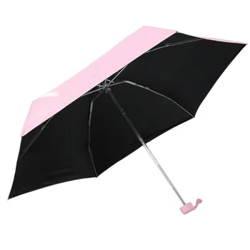 

Women Men Umbrella Solid Mini Pockets Umbrellas Small Folding kid Umbrella Men Sun Rainwear Parasol