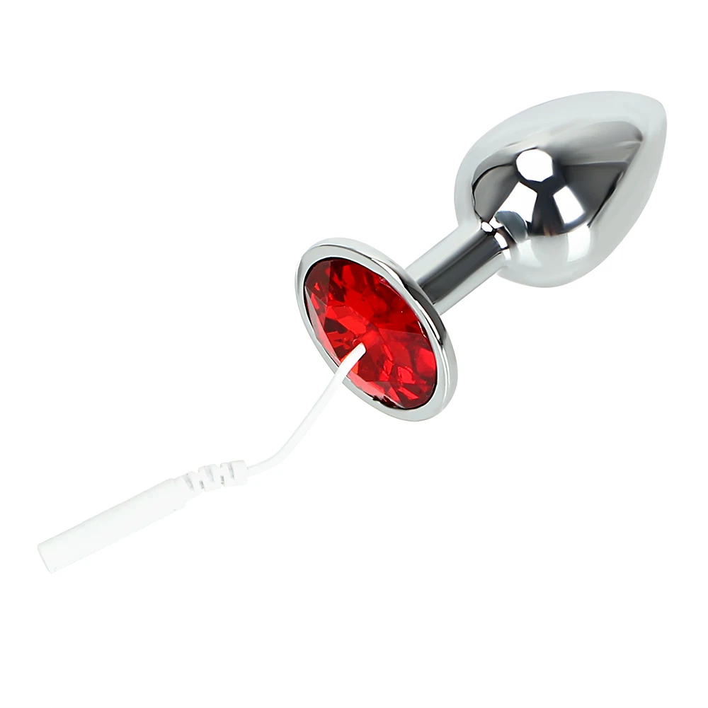 IKOKY Medical Themed Toys Penis Stimulator Anal Plug & Cock Ring Sex Toys For Men Electrical Climax Electric Shock Set