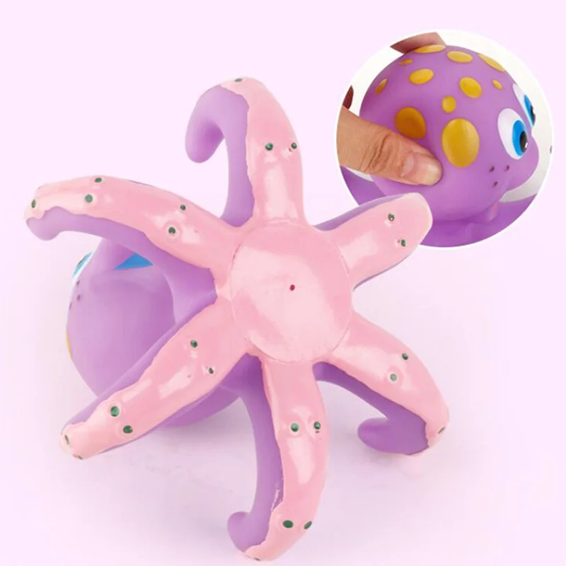 Детские милые Игрушки для ванны Осьминог Мягкие экологические пластиковые забавные детские подарки куклы