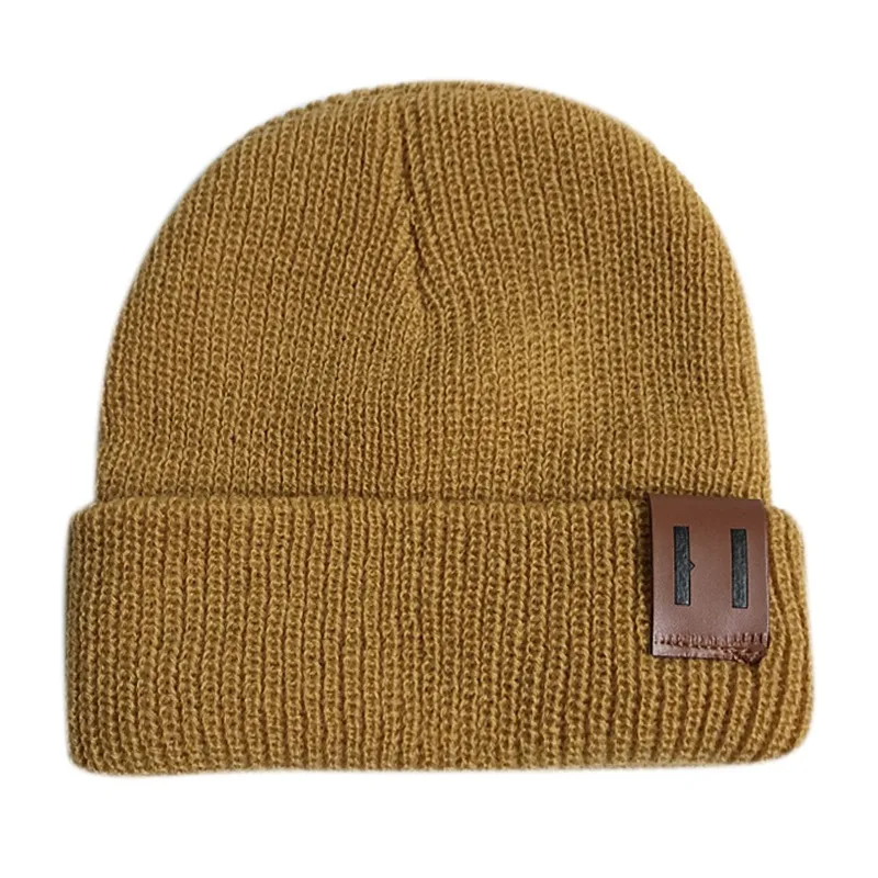 

Baby Hats Child Boy Girl Knitted Hat Trendy Warm Chunky Soft Stretch Knitted Hats Toddler Winter Hip-hop Outdoor Caps