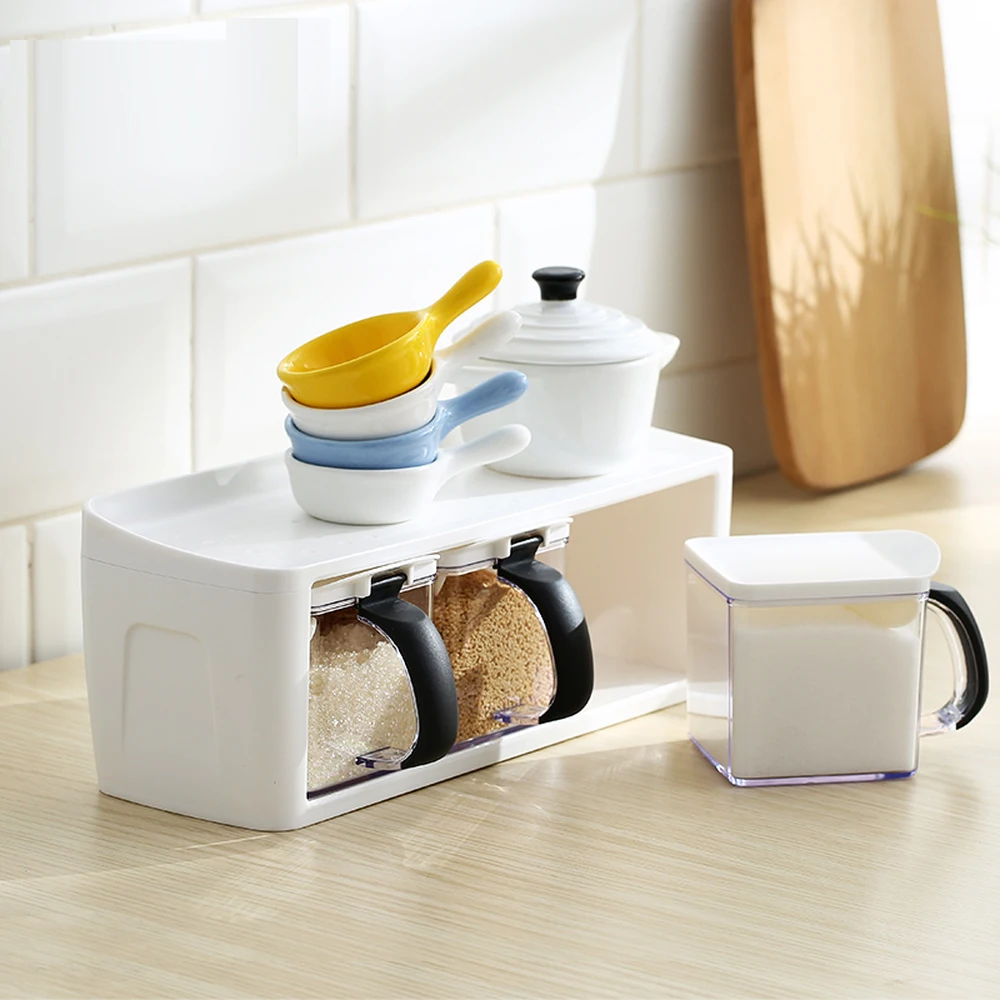 Spice box set household kitchen seasoning box sugar sauce storage tank spice box wx9251850