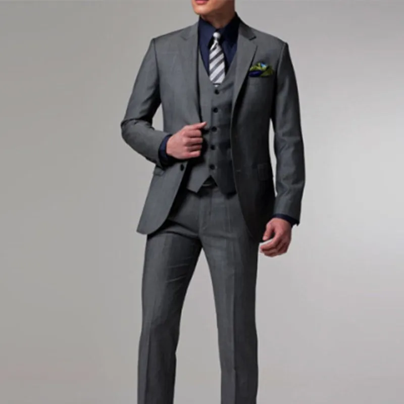 5316 29 De Réductionnouveau Costume Homme Gris Marié Hommes Costume Tuxedos 2017 Haute Qualité Hommes De Mariage Smoking Meilleur Homme Costumes