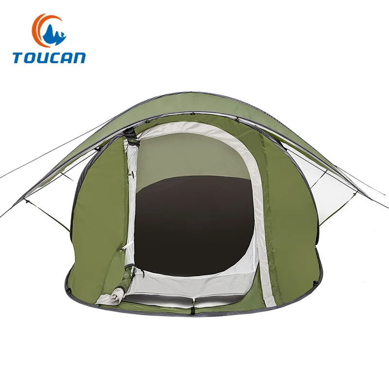 

Outdoor tent automatic speed open lazy tent Double waterproof door portable double screen tent