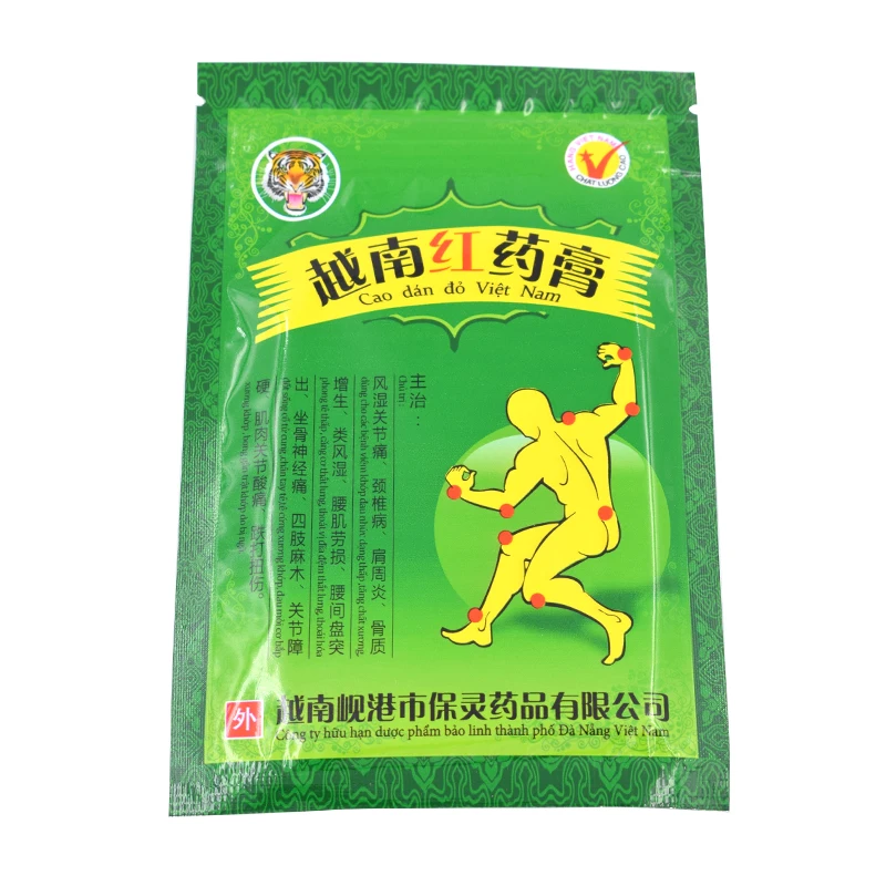 

Vietnam Red Tiger Balm Back Body Relaxation Herbal Plaster Pain Relief Patch Medical Plaster Ointment Joints