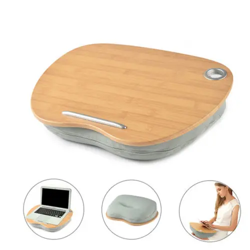 

Laptop Table Multifunction Knee Lap Desk for 14 inch Computer Phone Flip Portable Outdoor Headrest Office Home Nap Pillow