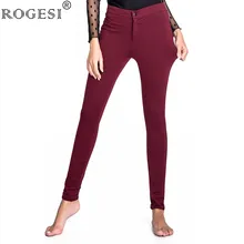 2018 Women Pants Female Elastic High Waist Pants Women Thick Warm Slim Full Length Plus Size Trousers Pants & Capris Stretchable