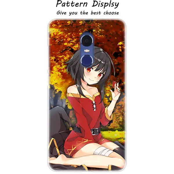 Модный прозрачный чехол MLLSE с аниме Konosuba Megumin для Xiaomi Play Rdemi S2 3S 4A 5A 5Plus 6A Pro Note 6 5A 4X4 7 - Цвет: 013