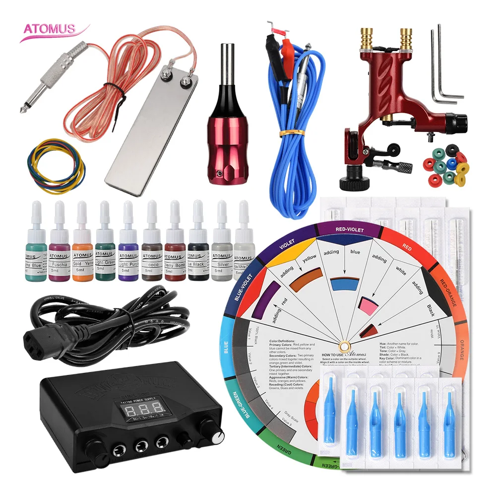 

Tattoo Machine Rotary Tatuar Rotativa Equipo Para Pen Rotary Profesional Tatuagem Profissional For Beginners Tatoo Maquina Kits