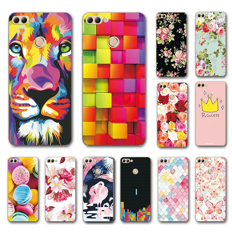 

Various For Huawei Y9 2018 5.93'' Cover Coque For Huawei Y9 2018 Case Painted Soft TPU Cases For Huawei Y9 2018 Fundas Capa