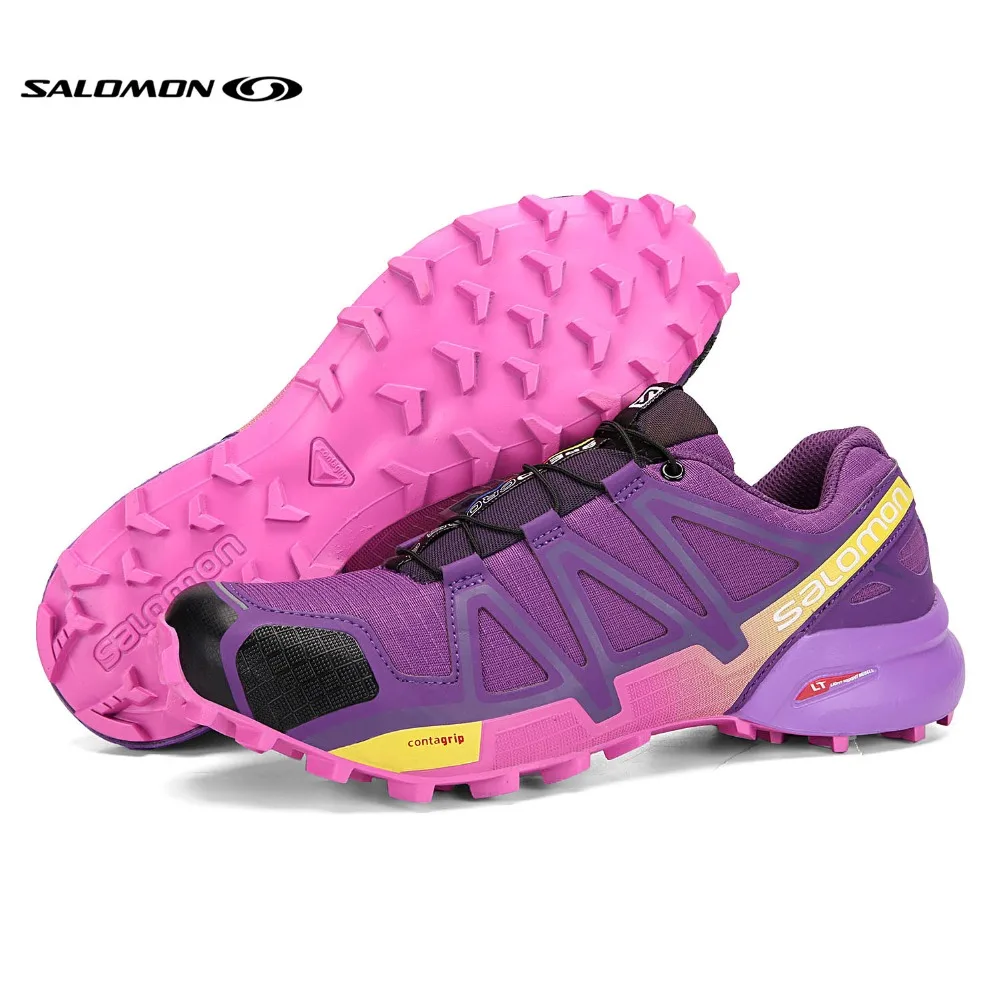Salomon Speed Cross 4 CS III Women Running Shoes Original Outdoor Woman Athletic Sport Sneakers Speedcross 4 EUR Size 36-41