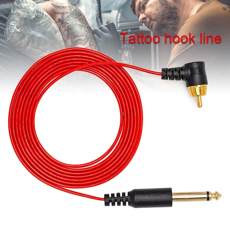 

2019 Tattoo Hook Line RCA Port Flexible High Temperature Resistance Durable Tattooing Power Cable