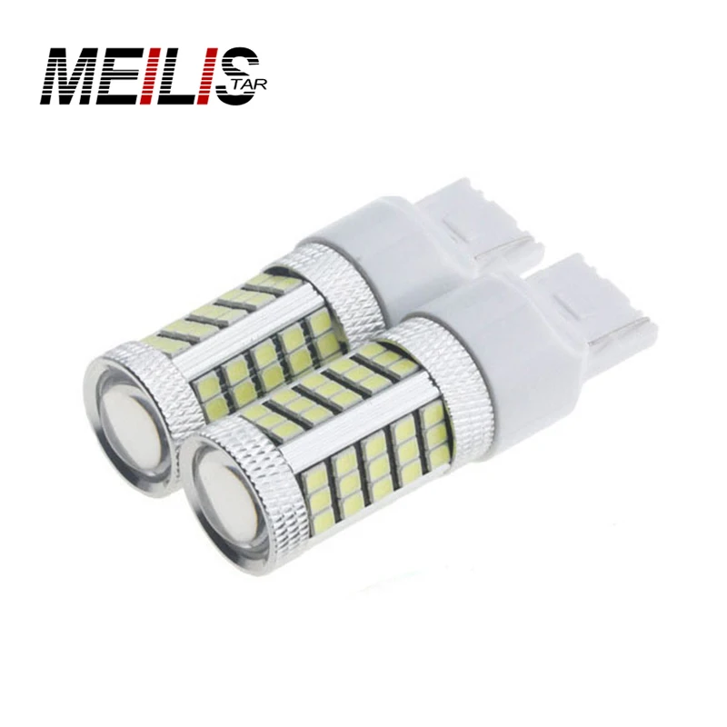 

1pcs Car led T20 W21W 7440 W21/5W 66 LED 2835 SMD car Backup Reserve Lights auto brake light fog lamps 12V red yellow white