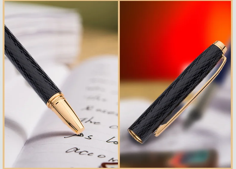 10K перьевая ручка золотого цвета 0,5 мм чернила полностью металлические роскошные ручки Caneta канцелярские материалы школьные принадлежности dolma kalem высокое качество 1009