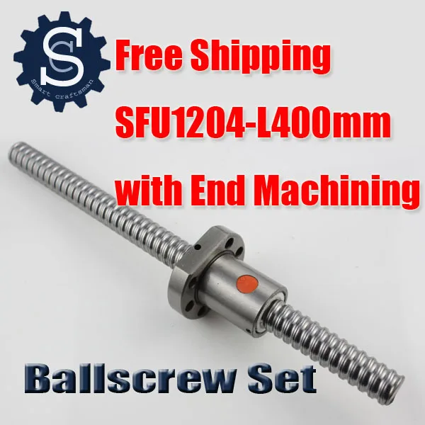 SFU1204 CNC Rolled Ballscrew Set Ball Screw with End Machined , Single