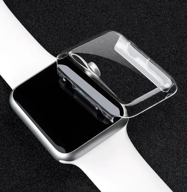 Для Apple Watch Series SE 6 4 5 для 40 мм 44 Роскошный прозрачный ультратонкий твердый