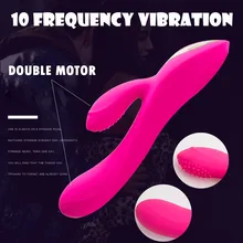 Vibrator Double Motor G-point Waterproof Massage Toys Adult For Women Sex Toy G Spot Dildo Rabbit Vibrator Relax Body Massage