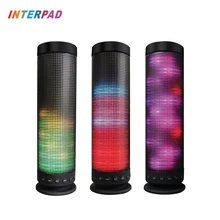 Interpad Portable Wireless Bluetooth Speaker 10w Boombox Stereo Soundbox Colorful Lights Speakers Support TF AUX For Xiaomi iOS