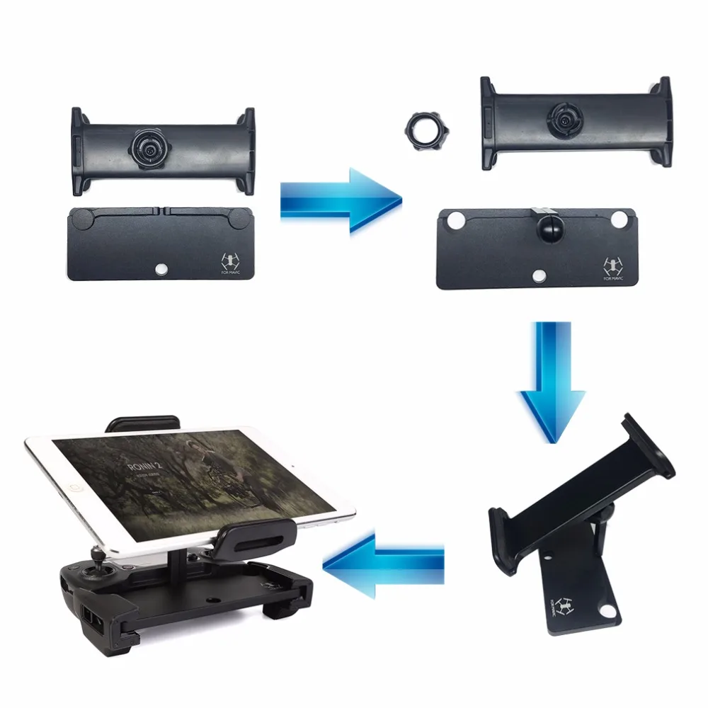 Алюминиевый кронштейн для планшета, держатель для телефона, крепление для DJI Mavic Pro Spark Mavic 2 Zoom Air с джойстиком, защитный ремешок для iPad mini