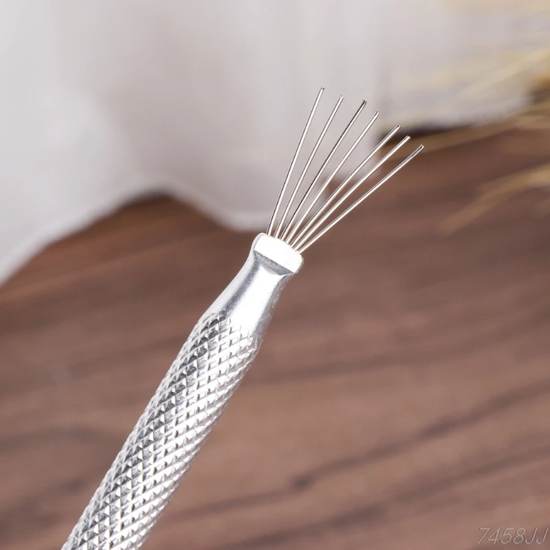 7 pin Clay Sculpture Poke Needle Steel Wire Brush Metal Modelling DIY Tools G15