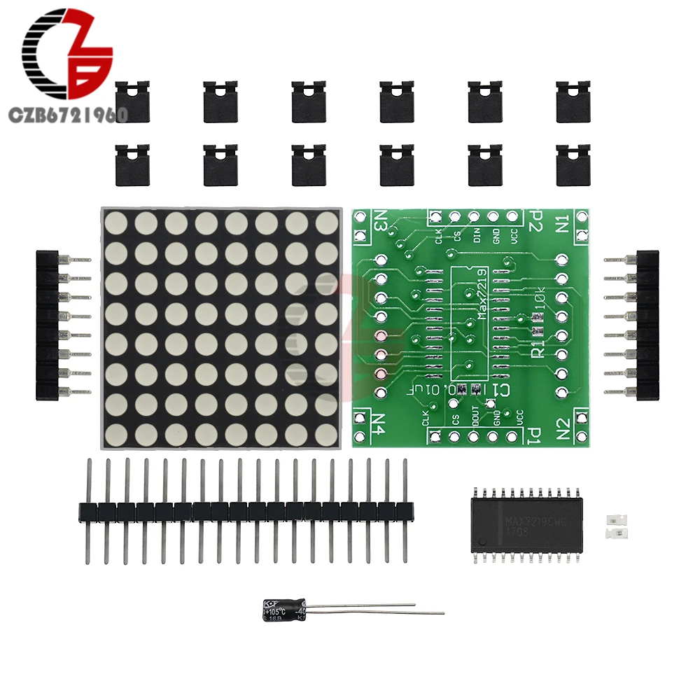 MAX7219 матричный модуль управления модулем SPI Cascade DIY kit для Arduino|Детали и аксессуары