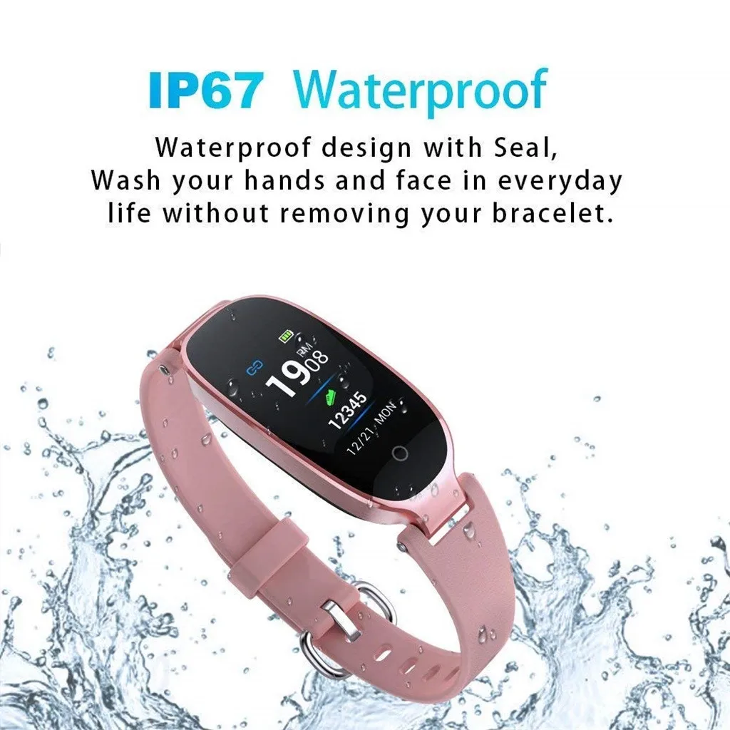 Смарт-часы для Mi Band 4 S3 Plus, женские Смарт-часы-браслет, водонепроницаемые часы, пульсометр, спортивный браслет для здоровья