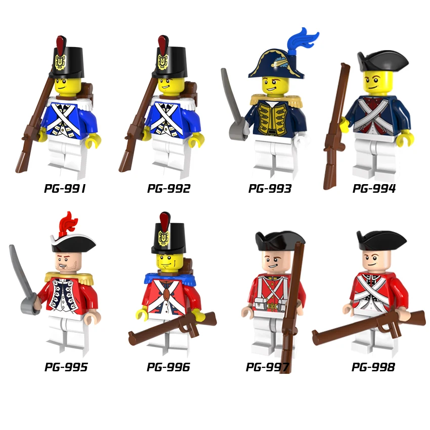 

Single Imperial Army soldiers Royal Household Guards of honour With Gun Building Blocks Toys kids gifts Compatible Legoed PG8035