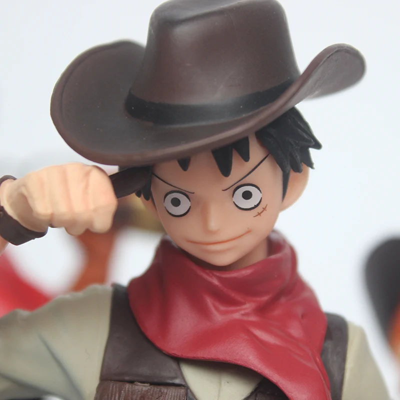 Аниме one piece Обезьяна D Luffy Статуэтка из ПВХ луффи нами Zoro TCWJ ковбойский стиль Ver.