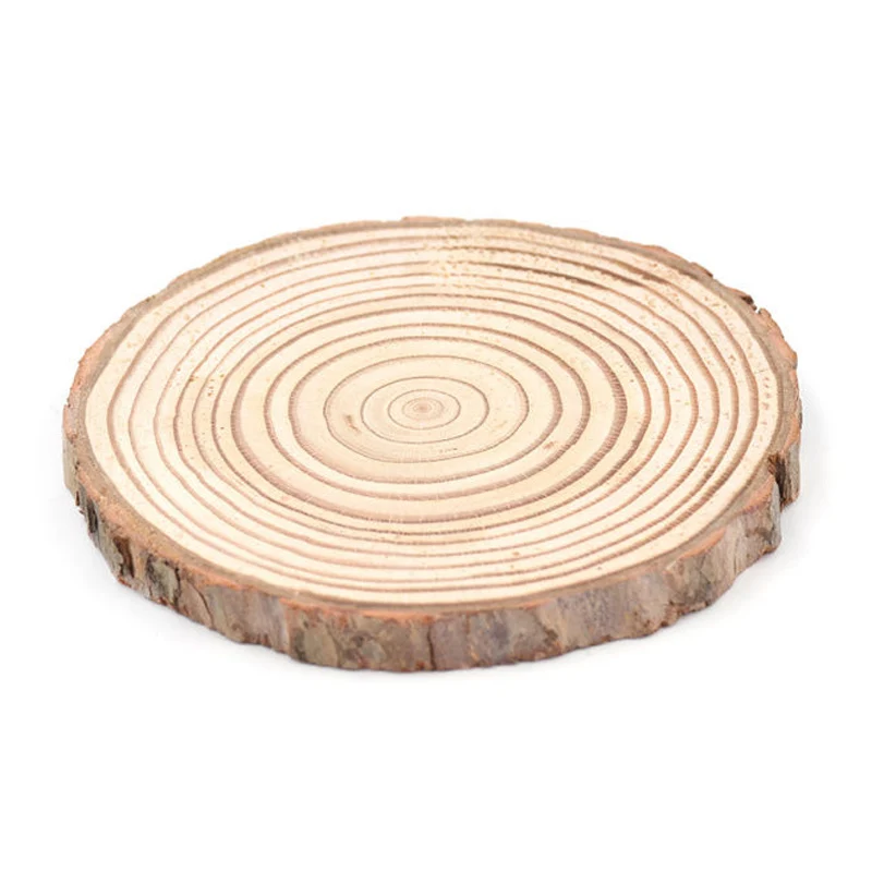 5 sizes Natural Round Wooden Slice Cup Mat Coaster Tea Coffee Mug Drinks Holder for DIY Tableware Decor Durable