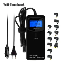 ЖК-дисплей третьего поколения умный многофункциональный универсальный источник питания для дома или автомобиля планшет зарядное устройство адаптер для питания ноутбука 90 Вт с USB2.4A