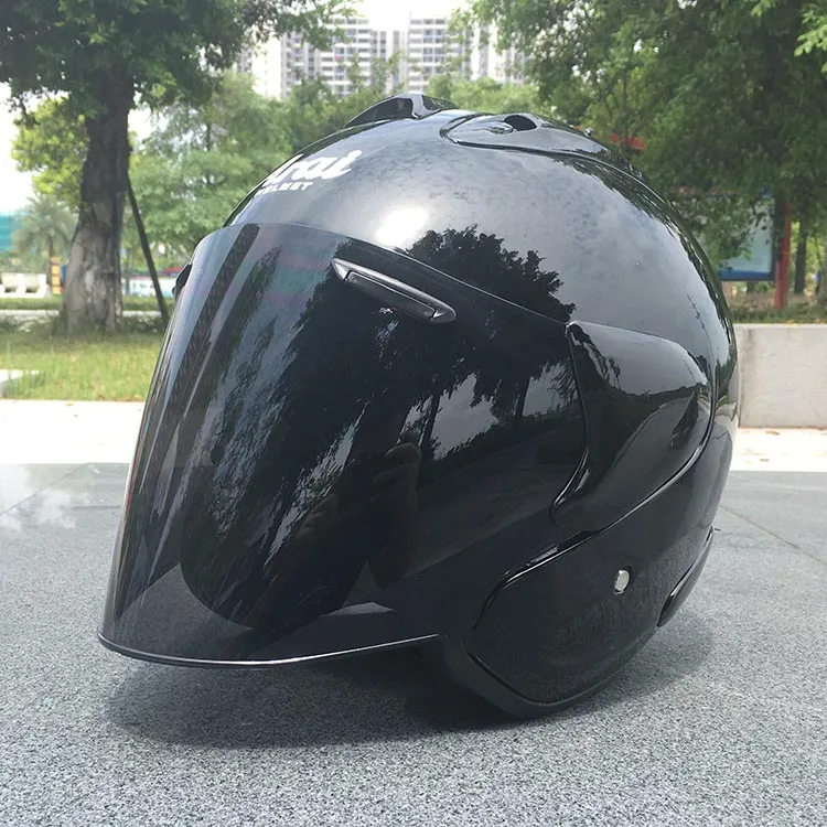 Новейший мотоциклетный шлем дышащий персональный мужской и женский солнцезащитный шлем полушлем гоночный шлем