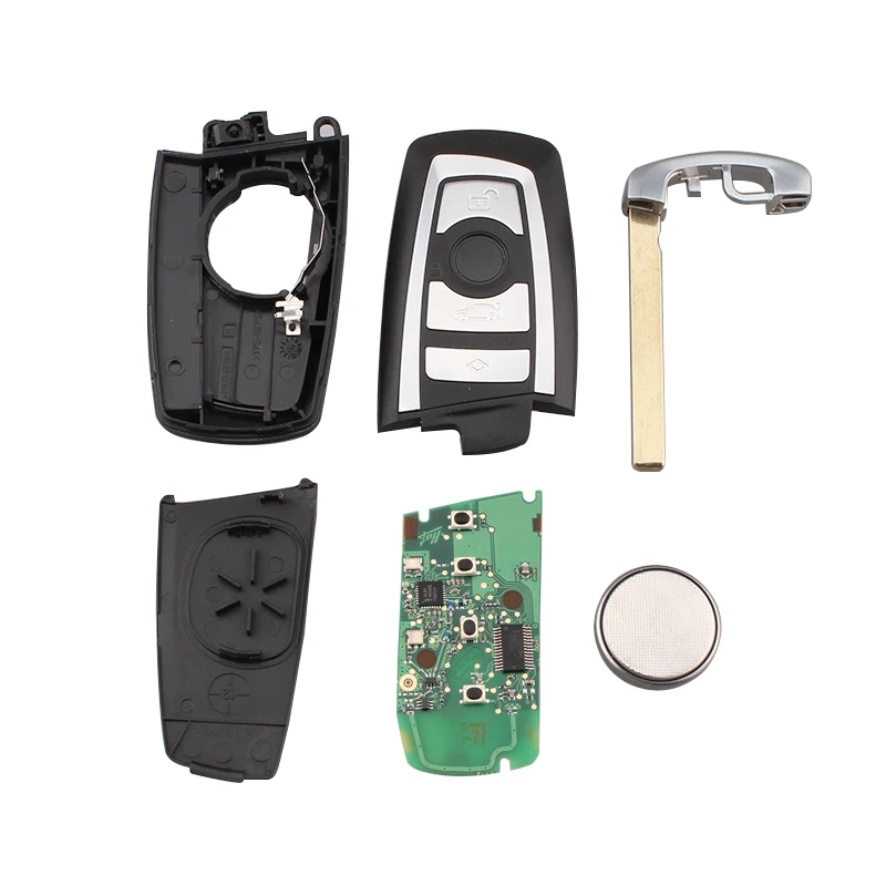 Keyyou para Bmw Série 2010 2011 2020 f Cas4 Sistema Fob 315 - 433 868mhz Chave Inteligente Keyless Remota 7 3 5 2009 15 Cheap Chave do carro
