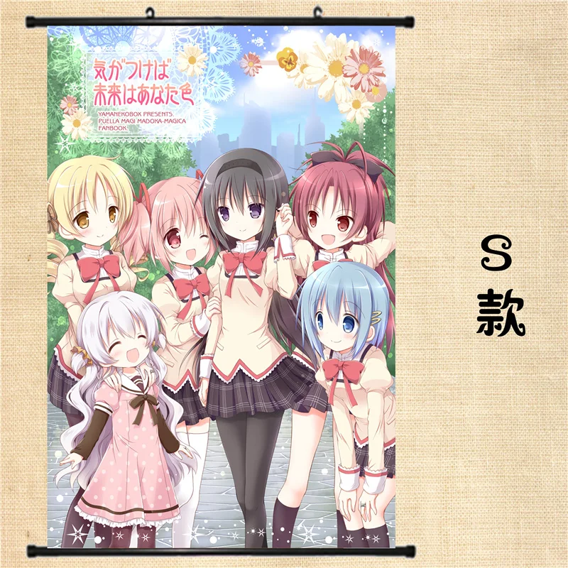 Японская декоративная картина аниме Puella Magi Madoka Magica персонажи сексуальной