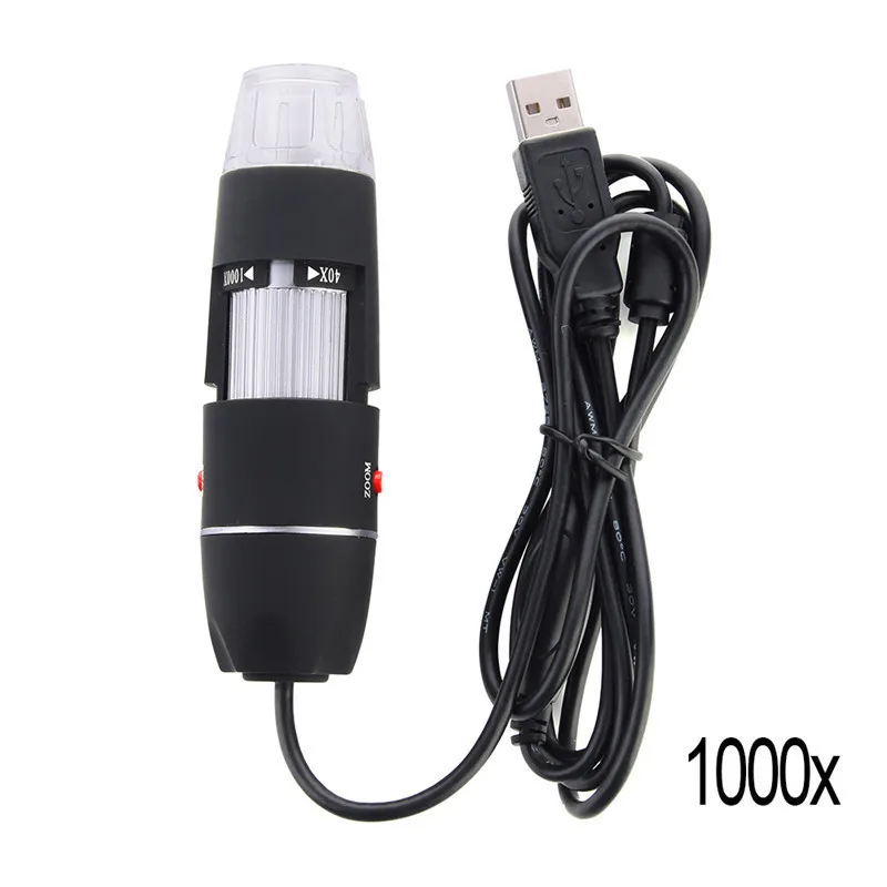 USB цифровой микроскоп 500X 1000X 8 светодиодный эндоскоп Лупа камера с HD CMOS сенсор лифт
