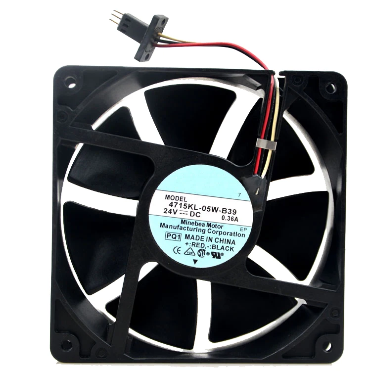 Вентилятор для системы охлаждения Fanuc 4715KL-05W-B39 DC24V 12038 12 см 120 мм 0.36A 8 64 Вт 3 линии