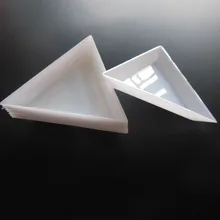 10 шт. инструмент для нанесения точек на ногти треугольная Палетка для контуринга блюдо Dappen Блюдо для дизайна ногтей набор для декармации ногтей