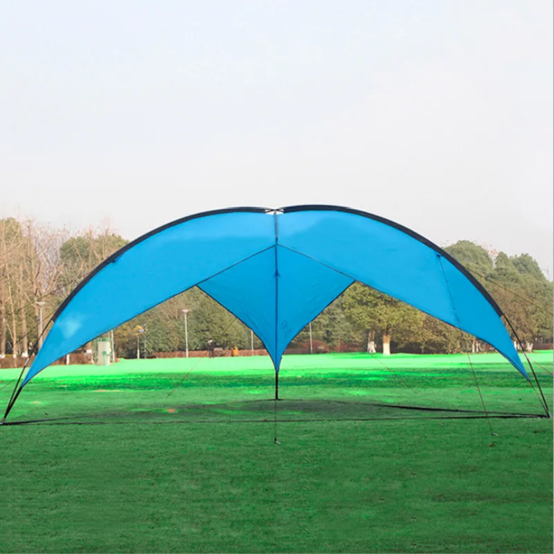 

5-8 Person Outdoor Large Camping Tent Anti-Ultraviolet Awning Tent Home Use Waterproof Folding Fishing Garden Beach Sun Shelter