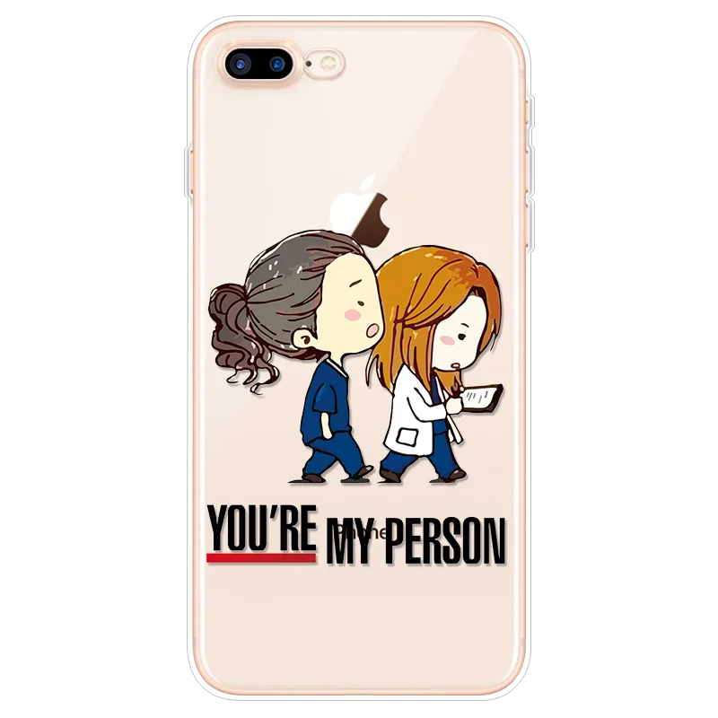 Чехол для телефона Greys Anatomy You're My Person для iPhone 8 Plus Funda для iPhone 6 6S 7 8 Plus для iPhone 11 Pro XS Max XR X TPU чехол - Цвет: 0lg1l1b