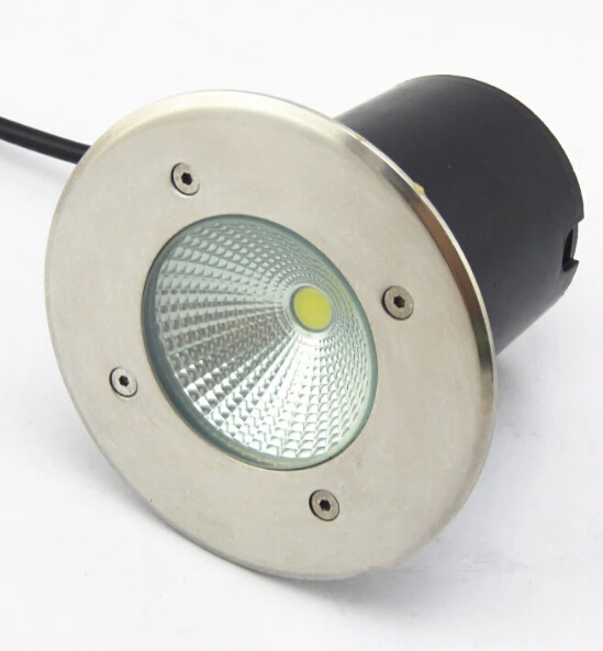 COB светодиодный подземный светильник 15 Вт AC85-265V Скрытая лампа вкапываемый светодиодный светильник IP68 светодиодный подземный свет теплый белый/холодный белый