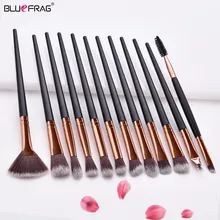 Pro Makeup Brushes Set 3/12pcs Eye Shadow Blending Eyeliner Eyelash Eyebrow Brushes For Makeup Brushes Tool Set Cosmetic Brush five makeup brushes set