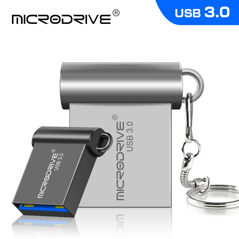 

USB 3.0 memory stick 16gb 32gb 64gb 128gb Super mini metal usb flash drive pendrive small pen drive U disk with key chain