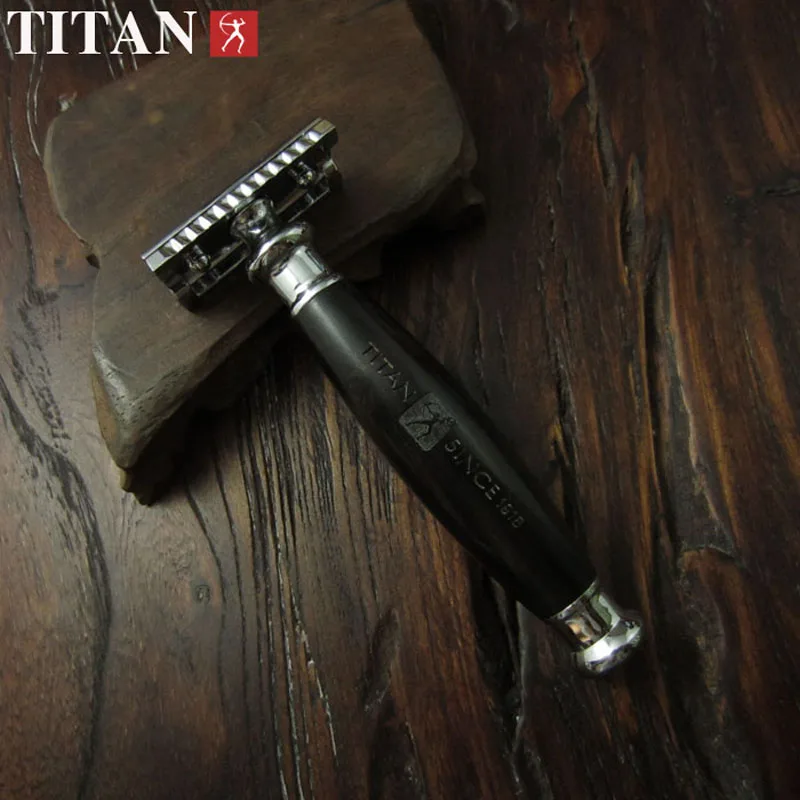 Titan lesen ročaj z dvojnim robom britvice z deli iz nerjavečega jekla brezplačno poštnino
