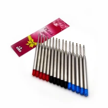 Стандартный размер ручка с синими чернилами, очень тонкий износостойкий Ролик Шариковая ручка заправка по выгодной цене товары для совещаний подарочный