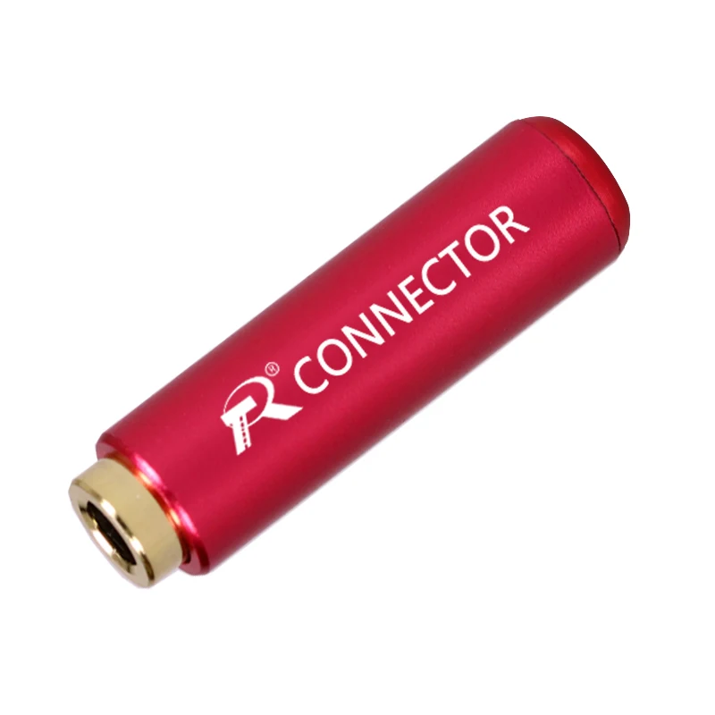 10 шт./лот 4 полюса стерео 3,5 мм гнездо алюминиевый корпус 1/8 дюймов разъем аудио провода разъем наушников адаптер для наушников - Цвет: Red