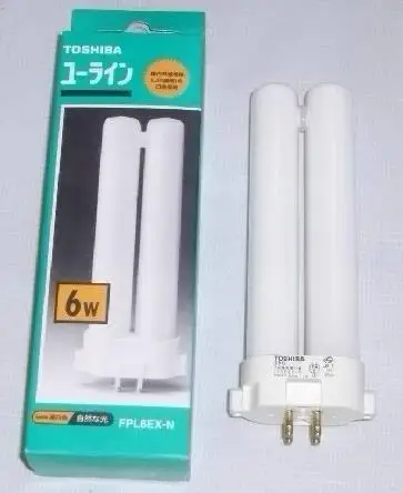 TOSHIBA FPL6EX N 6 ваттов CFL компактная люминесцентная лампа химический насос 6EX дневной