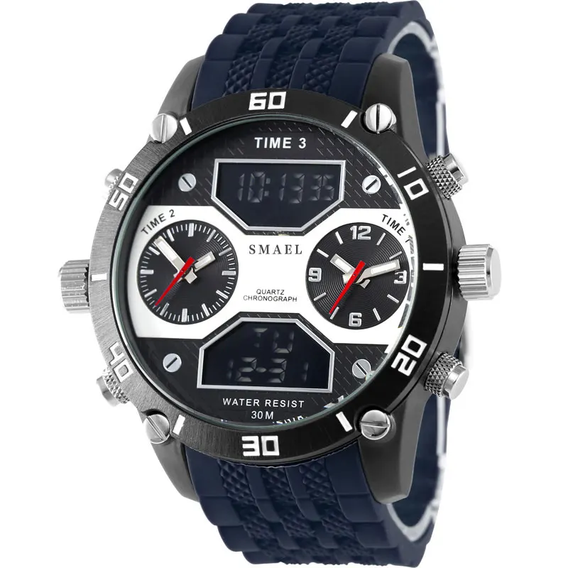 Sport Watches Waterproof SMAEL Fashion LED Watches Silicone Sport Quartz Wristwatches Male Watch Relogio 1159 Men Watch Big Dial Sport Watches Waterproof SMAEL Fashion LED Watches Silicone Sport Quartz Wristwatches Male Watch Relogio 1159 Men Watch Big Dial