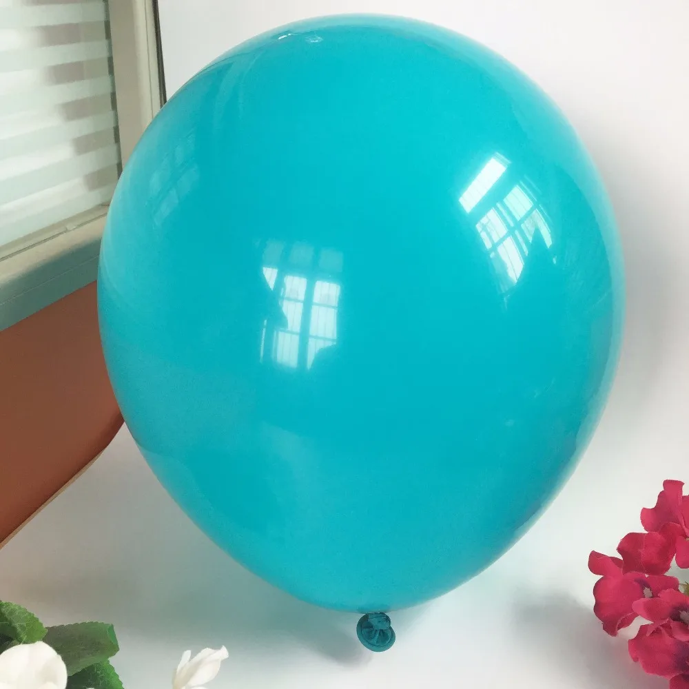 

25 pieces Turquoise Latex Balloons 12 Inch Aqua Colored Bulk air helium Balloon wedding birthday engagement bridal shower party